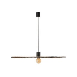 Luminosa Lighting Luminosa Costas Matt Black, Rattan Pendant Lamp Diameter 1000