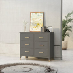 Palazzi 6 Drawer Chest Of Drawers Grey - thumbnail 1