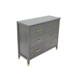 Palazzi 6 Drawer Chest Of Drawers Grey - thumbnail 4