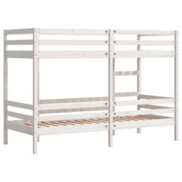 Berkfield Bunk Bed Without Mattress White 75X190 Cm Small Single Solid Wood Pine - thumbnail 7