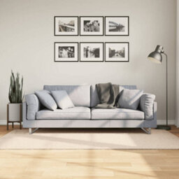 Walplus Rug Huarte Short Pile Soft And Washable Beige 100X200 Cm - thumbnail 1