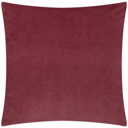 Paoletti Evoke Cut Velvet Polyester Filled Cushion, Burgundy, 45 X 45Cm - thumbnail 2