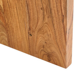 Beliani Dining Table Arran Brown 100 Cm 100 Cm Acacia Wood - thumbnail 6