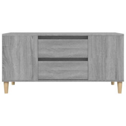 Berkfield Tv Cabinet Grey Sonoma 102X44.5X50 Cm Engineered Wood - thumbnail 7