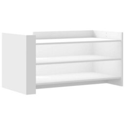 Berkfield Coffee Table White 100X50X50 Cm Engineered Wood - thumbnail 2