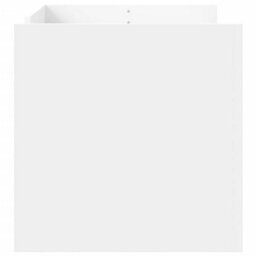 Berkfield Coffee Table White 100X50X50 Cm Engineered Wood - thumbnail 5