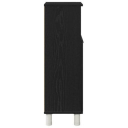 Berkfield Modern Bathroom Cabinet Black Oak Engineered Wood With Black Oak Finish - thumbnail 8