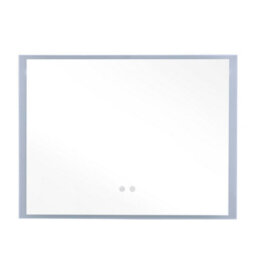 Living And Home Frameless Anti-Fog Dimmable Led Wall Mirror Bathroom Mirror 80X60Cm - thumbnail 3