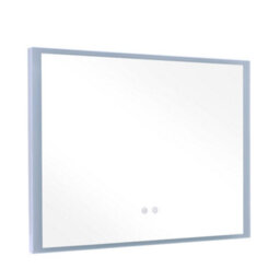Living And Home Frameless Anti-Fog Dimmable Led Wall Mirror Bathroom Mirror 80X60Cm - thumbnail 4