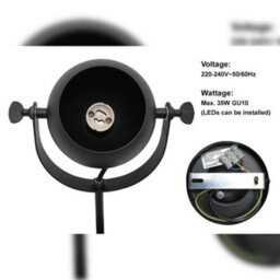 Long Life Lamps Company Black Adjustable Retro Industrial Ceiling Spot Light Double Eyeball M0074 - thumbnail 5
