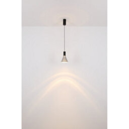 Luminosa Lighting Luminosa Labora Cone Dome Pendant Ceiling Light Matt Black Smoke Glass Shade Led 3000K - thumbnail 5
