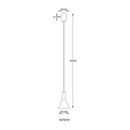 Luminosa Lighting Luminosa Labora Cone Dome Pendant Ceiling Light Matt Black Smoke Glass Shade Led 3000K - thumbnail 6