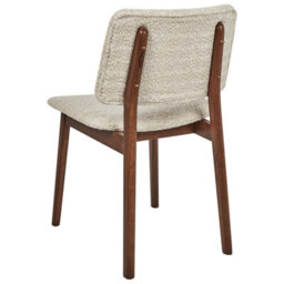 Beliani Set Of 2 Dining Chairs Blane Boucle Dark Brown/ Beige - thumbnail 6