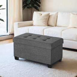 LEDREM Storage Ottoman Bench, Foldable Ottoman Foot Rest With Legs, 38 X 76 X 40 Cm, End Of Bed Bench, Storage Chest 660 Lb - thumbnail 2