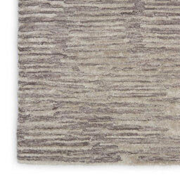 Grey Handmade Luxurious Modern Abstract Striped Rug For Bedroom & Living Room-236Cm X 297Cm - thumbnail 4