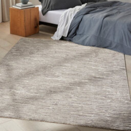 Grey Handmade Luxurious Modern Abstract Striped Rug For Bedroom & Living Room-236Cm X 297Cm - thumbnail 2