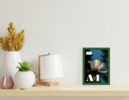 A4 Green Picture Frame Fits A4 (21 X 29.7Cm - 8.3 X 11.7In) Poster, Photo, Artwork, Or Print. - thumbnail 4