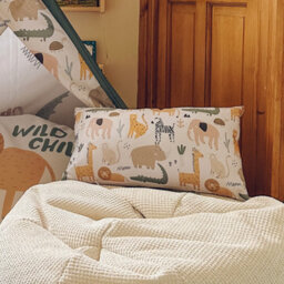 rucomfy Beanbags Rucomfy Safari Friends Cushion 50X30Cm - Soft Decorative Throw Pillow For Kids - thumbnail 3
