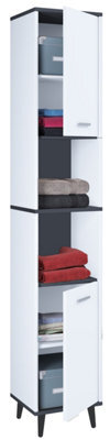 Vcm Bathroom Furniture High Cabinet Bathroom Cabinet Landos - image 1