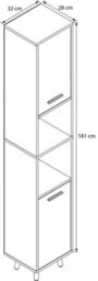 Vcm Bathroom Furniture High Cabinet Bathroom Cabinet Landos - thumbnail 3