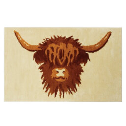 Allure Bath Fashions Highland Cow Bath Mat - Non Slip & Super Soft - thumbnail 1