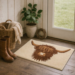 Allure Bath Fashions Highland Cow Bath Mat - Non Slip & Super Soft - thumbnail 7