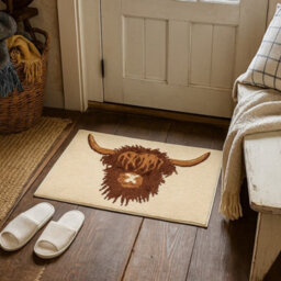 Allure Bath Fashions Highland Cow Bath Mat - Non Slip & Super Soft - thumbnail 2