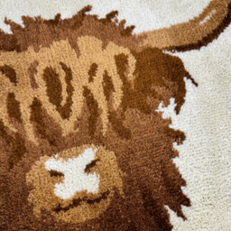 Allure Bath Fashions Highland Cow Bath Mat - Non Slip & Super Soft - thumbnail 3