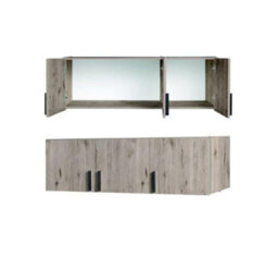 Arte Snow 04A Top Box W136Cm X H40Cm X D54Cm - Oak Wellington, Warm Modular Wall Cabinet - thumbnail 2