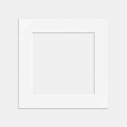 Ak Frames 5X5 White Picture Mounts To Fit 3.5X3.5 Aperture Size - Mount Board Only (No Frame Included) - thumbnail 1