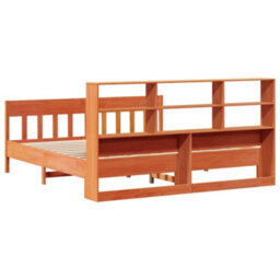 Berkfield Bed Frame Without Mattress Wax Brown 180X200 Cm Super King Solid Wood Pine - thumbnail 8