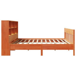 Berkfield Bed Frame Without Mattress Wax Brown 180X200 Cm Super King Solid Wood Pine - thumbnail 7