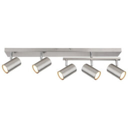 Luminosa Lighting Luminosa Robby Ceiling Spotlight Bar Nickel Matt 5X Gu10 - thumbnail 3