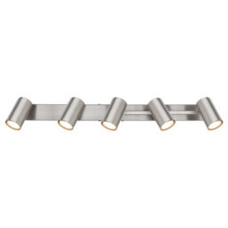 Luminosa Lighting Luminosa Robby Ceiling Spotlight Bar Nickel Matt 5X Gu10 - thumbnail 4