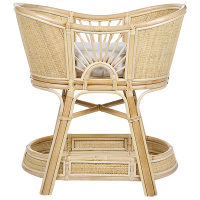 Beliani Bassinet Rattan Lagrasse 50 X 70 Cm Natural - image 1