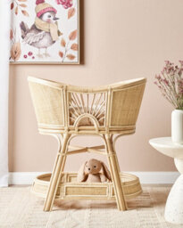 Beliani Bassinet Rattan Lagrasse 50 X 70 Cm Natural - thumbnail 2