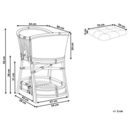 Beliani Bassinet Rattan Lagrasse 50 X 70 Cm Natural - thumbnail 3