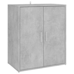Berkfield Shoe Cabinet Concrete Grey 60X35X70 Cm Engineered Wood - thumbnail 5