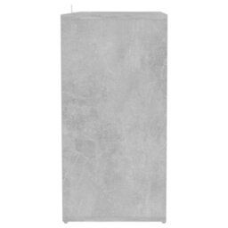 Berkfield Shoe Cabinet Concrete Grey 60X35X70 Cm Engineered Wood - thumbnail 7