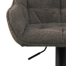 Furniture To Go Brooke Swivel Bar Stool With Height Adjustable Function In Taupe. - thumbnail 6