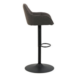 Furniture To Go Brooke Swivel Bar Stool With Height Adjustable Function In Taupe. - thumbnail 3