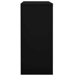 Vidaxl Office Cabinet With Sliding Door Black 90X40X90 Cm Steel - thumbnail 4