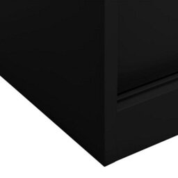 Vidaxl Office Cabinet With Sliding Door Black 90X40X90 Cm Steel - thumbnail 6