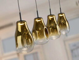 Luminosa Lighting Luminosa Aledis Bar Pendant Ceiling 4 Light Black, Gold Led 3000K - Uk Stock - thumbnail 3