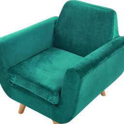 Beliani Armchair Cover Bernes Velvet Green - thumbnail 7