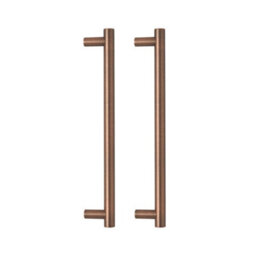 Homestylestore 600 X 650mm Black Grey Wall Mounted Mirrored Door Bathroom Cabinet With Aged Bronze T Bar Handles - thumbnail 3