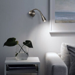 Long Life Lamps Company Led Bedside Reading Wall Light Switched Flexible Arm Headboard Light H3035 Cool White - thumbnail 8