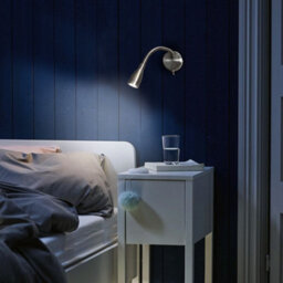 Long Life Lamps Company Led Bedside Reading Wall Light Switched Flexible Arm Headboard Light H3035 Cool White - thumbnail 7