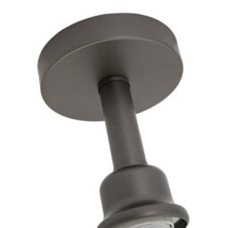 Happy Homewares Contemporary Designer Short Semi Flush Pearl Grey Ceiling Rose Light - thumbnail 5