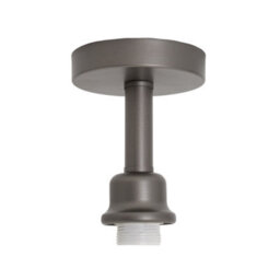 Happy Homewares Contemporary Designer Short Semi Flush Pearl Grey Ceiling Rose Light - thumbnail 1